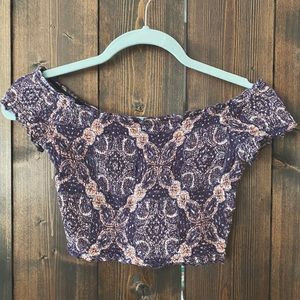 Kendall and Kylie Cropped, Off the Shoulder Top